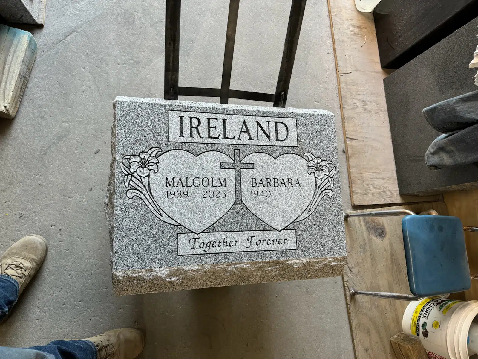 granite Headstone Engraving / Etching hand-carved by NJ Headstone Engraving in NJ — image 4